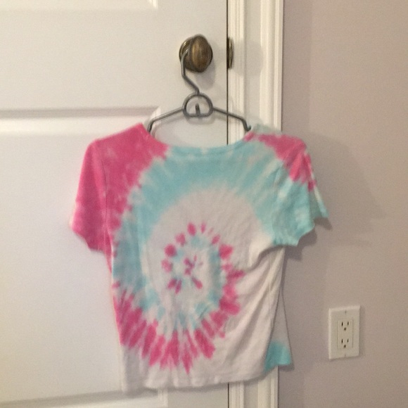 Cropped tie-dye t-shirt - Picture 2 of 5